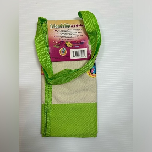 My Friendship Bracelet Maker Tote Bag Choose Friendship Retro Colors New - Picture 5 of 7